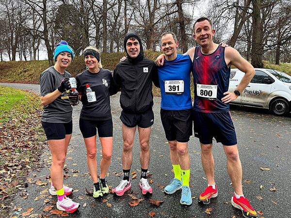 Le Cheile AC participants at the Jingle Bells run Le Cheile AC participants at the Jingle Bells run