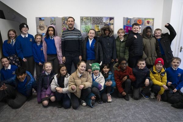 Fifth class students from Scoil Padraig with Brian Fifth class students from Scoil Padraig with Brian