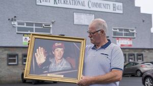 Athy ploughman marks record-breaking plough Athy ploughman marks record-breaking plough