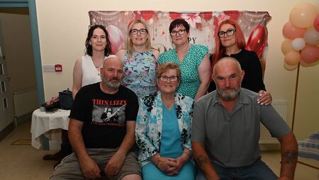 PHOTOS: Breda Thackaberry's 80th birthday celebration in Suncroft Community Centre PHOTOS: Breda Thackaberry's 80th birthday celebration in Suncroft Community Centre